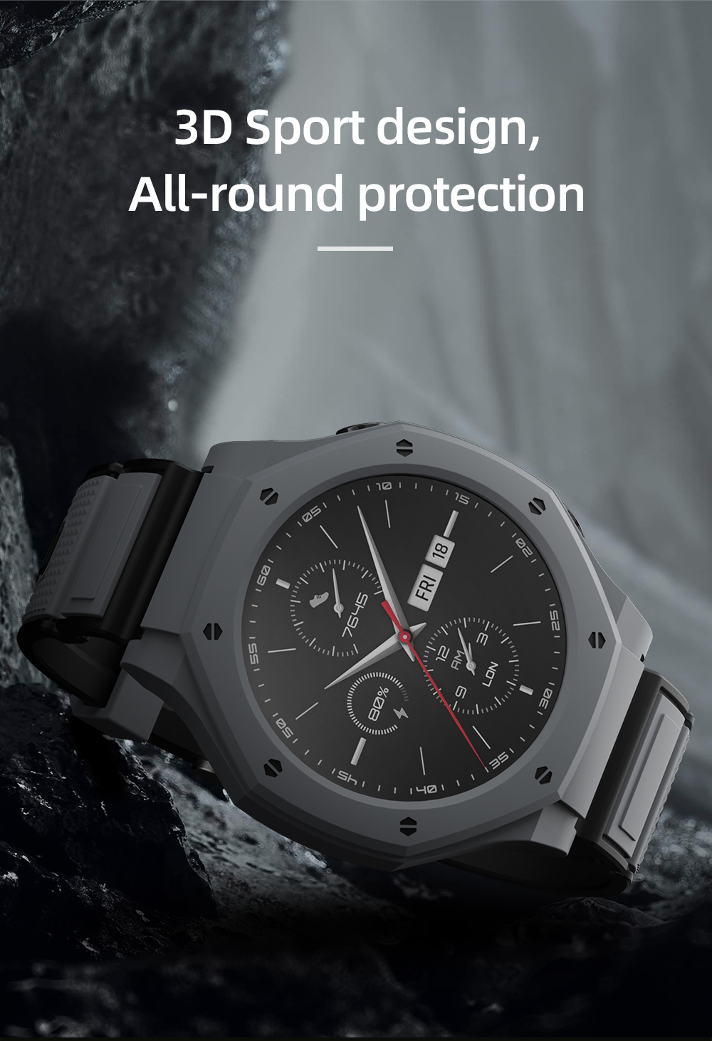Bakeey-Comfortable-Luminous-Anti-Scratch-Shockproof-Soft-TPU-Watch-Case-Cover-for-Huawei-GT2-Pro-1830354-6