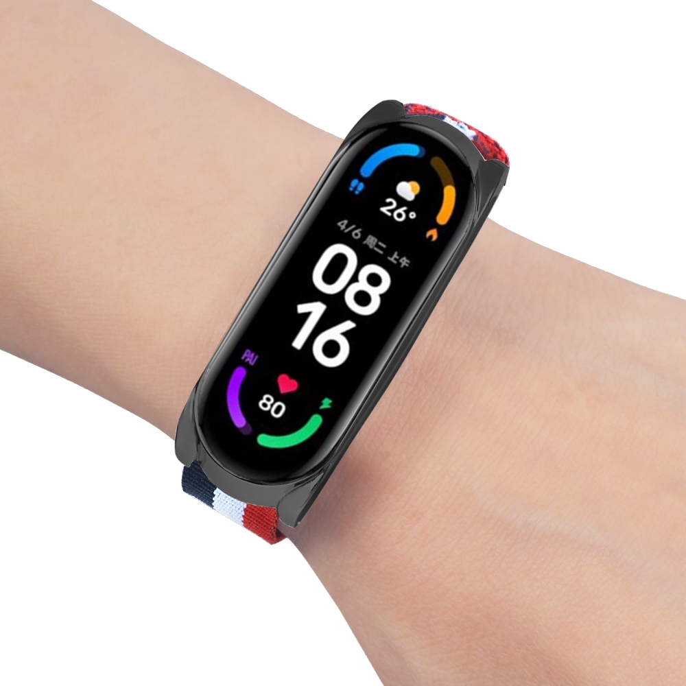 Bakeey-Comfortable-Sweatproof-Nylon-Canvas-Watch-Band-Strap-Replacement-for-Xiaomi-Mi-Band-6--Mi-Ban-1835917-6