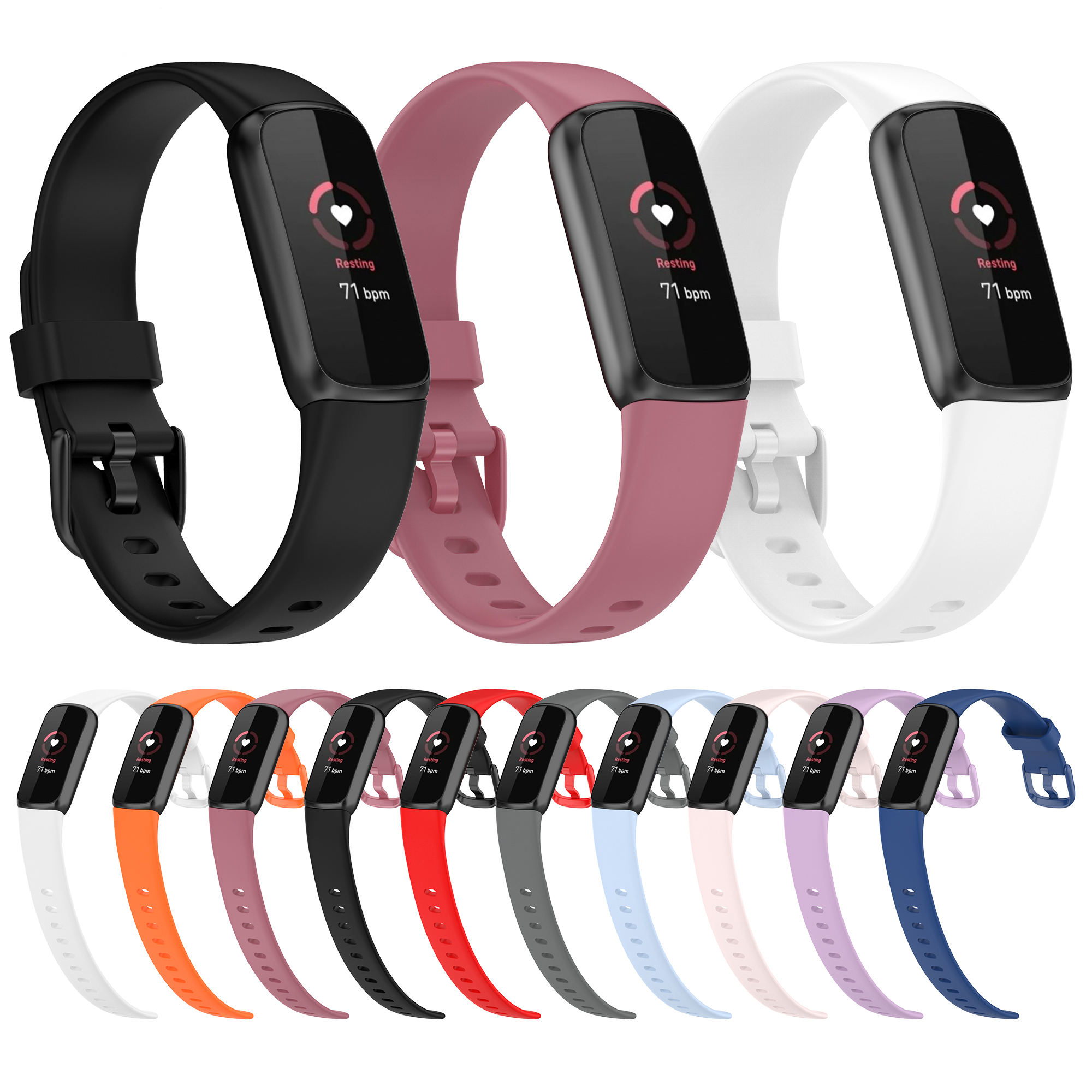 Bakeey-Comfortable-Sweatproof-Soft-Silicone-Watch-Band-Strap-Replacement-for-Fitbit-Luxe-1868080-1