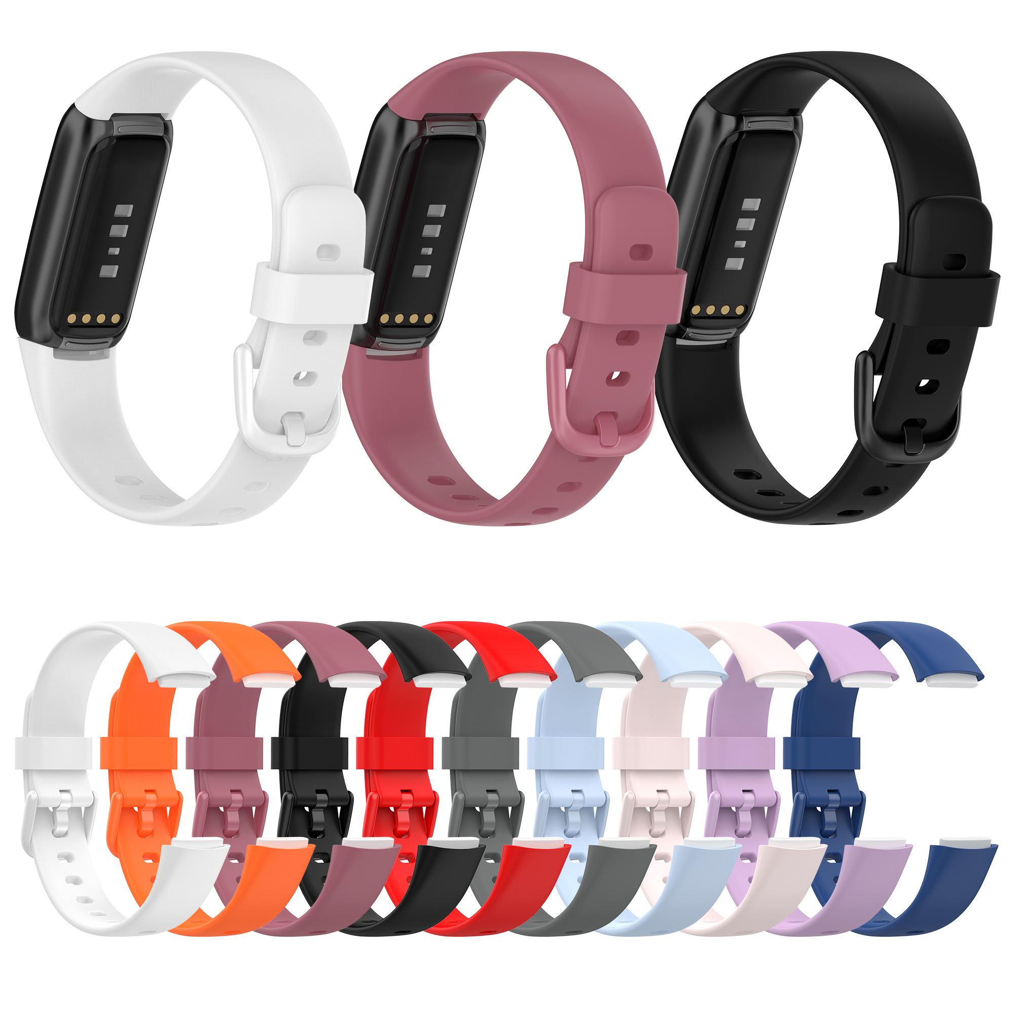 Bakeey-Comfortable-Sweatproof-Soft-Silicone-Watch-Band-Strap-Replacement-for-Fitbit-Luxe-1868080-2