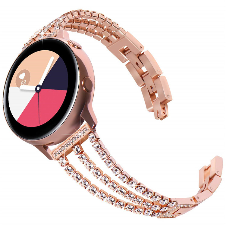 Bakeey-Crystal-Full-Metal-Watch-Strap-for-Samsung-Galaxy-42mm46mm-Smart-Watch-1747320-2