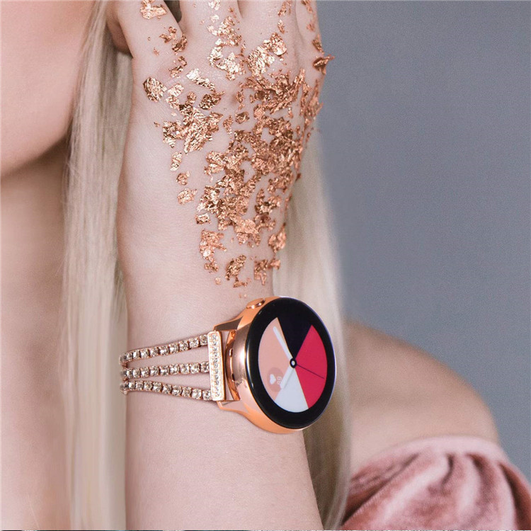 Bakeey-Crystal-Full-Metal-Watch-Strap-for-Samsung-Galaxy-42mm46mm-Smart-Watch-1747320-5