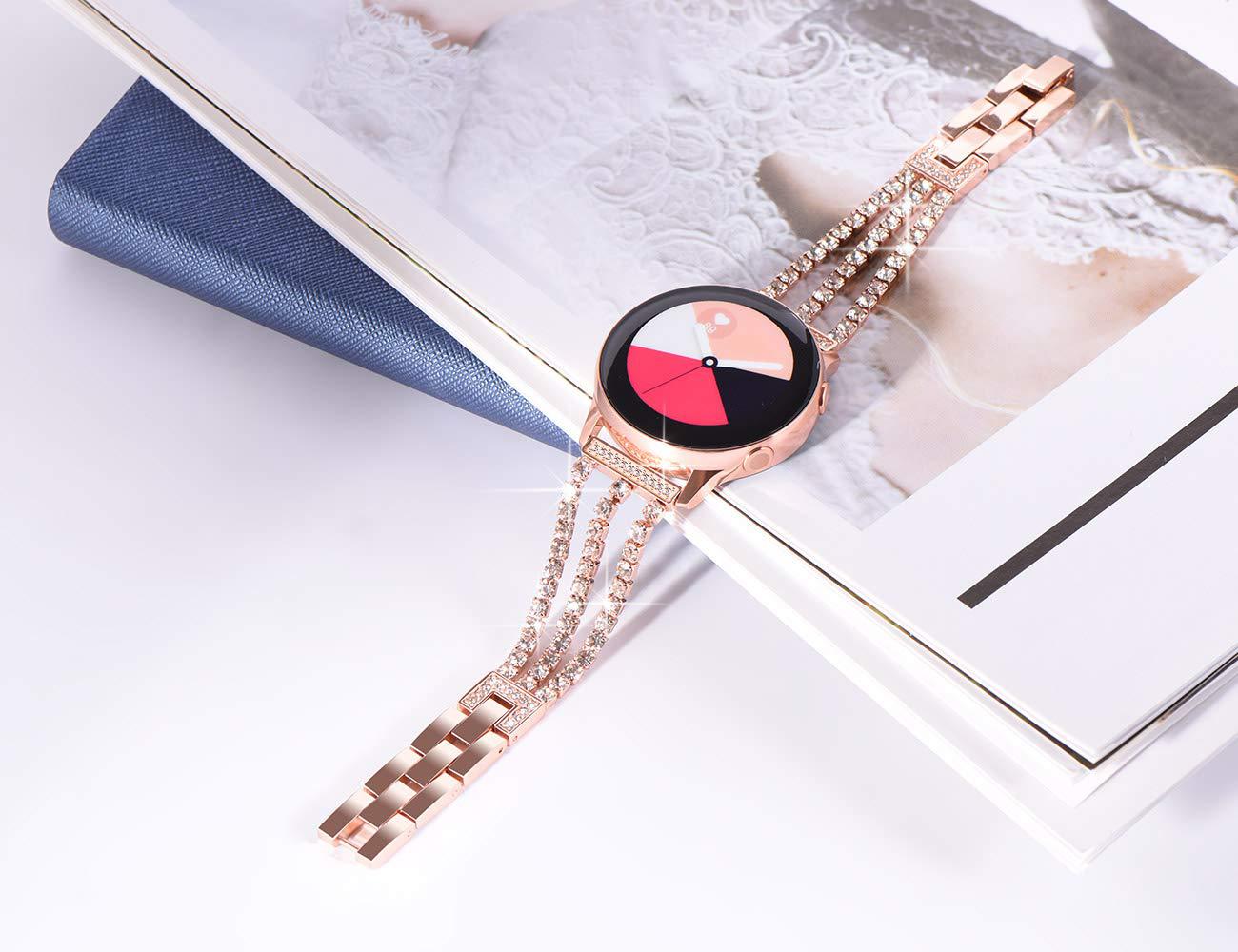 Bakeey-Crystal-Full-Metal-Watch-Strap-for-Samsung-Galaxy-42mm46mm-Smart-Watch-1747320-8