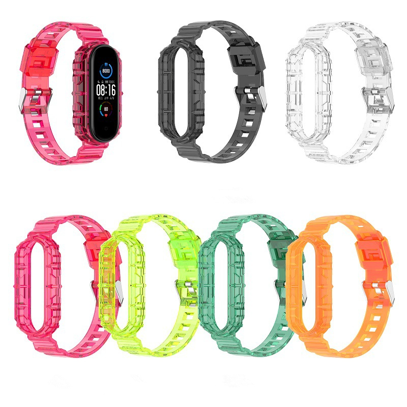 Bakeey-Crystal-Transparent-Comfortable-Lightweight-Pure-TPU-Watch-Band-Strap-Replacement-for-Xiaomi--1861937-1