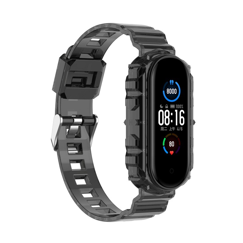 Bakeey-Crystal-Transparent-Comfortable-Lightweight-Pure-TPU-Watch-Band-Strap-Replacement-for-Xiaomi--1861937-8