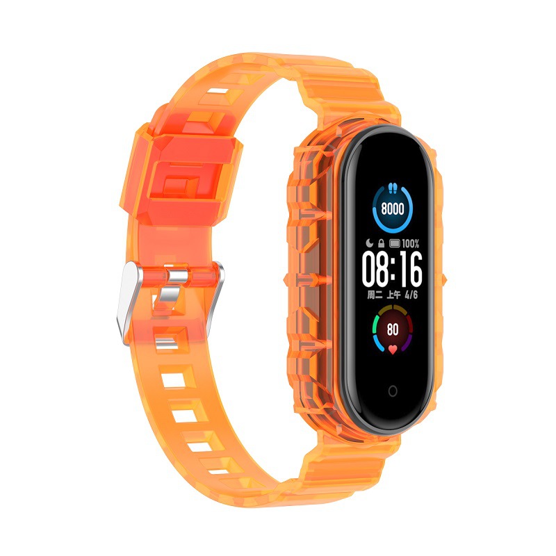 Bakeey-Crystal-Transparent-Comfortable-Lightweight-Pure-TPU-Watch-Band-Strap-Replacement-for-Xiaomi--1861937-9