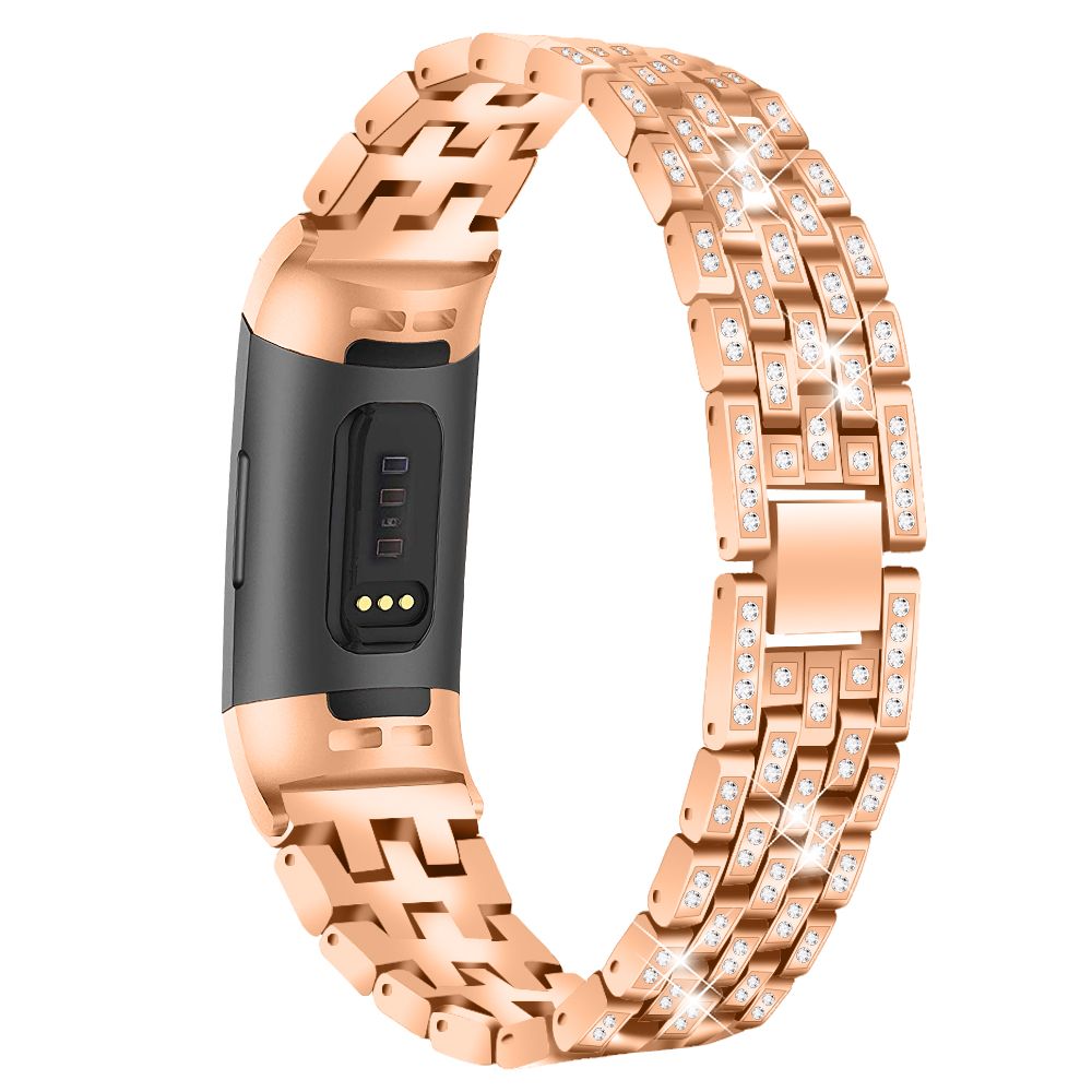 Bakeey-Diamonds-Elegant-Design-Watch-Band-Full-Steel-Watch-Strap-for-Fitbit-Charge-3-1471894-8
