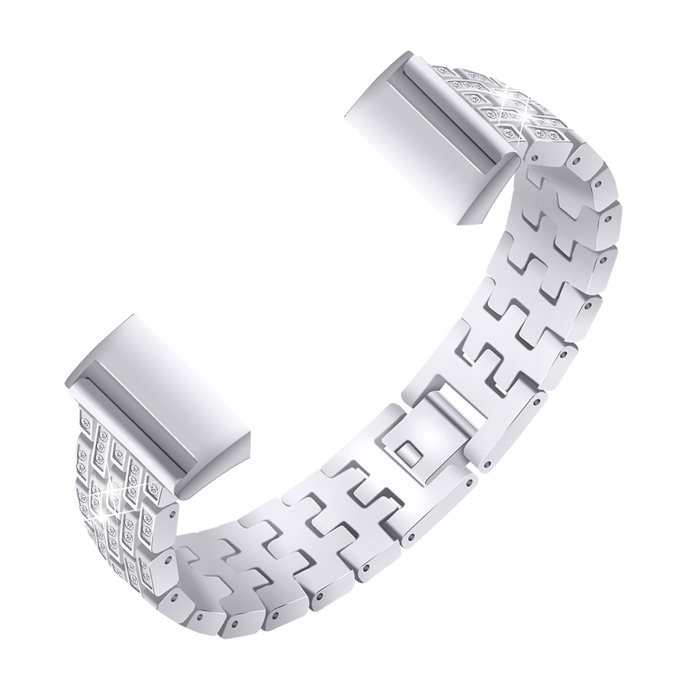 Bakeey-Diamonds-Elegant-Design-Watch-Band-Full-Steel-Watch-Strap-for-Fitbit-Charge-3-1471894-10