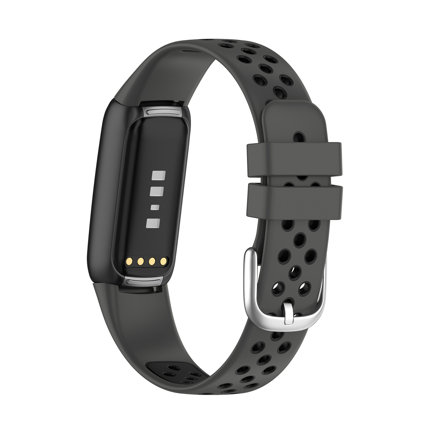Bakeey-Double-Color-Pattern-Breathable-Sweatproof-Soft-Silicone-Watch-Band-Strap-Replacement-for-Fit-1886285-4