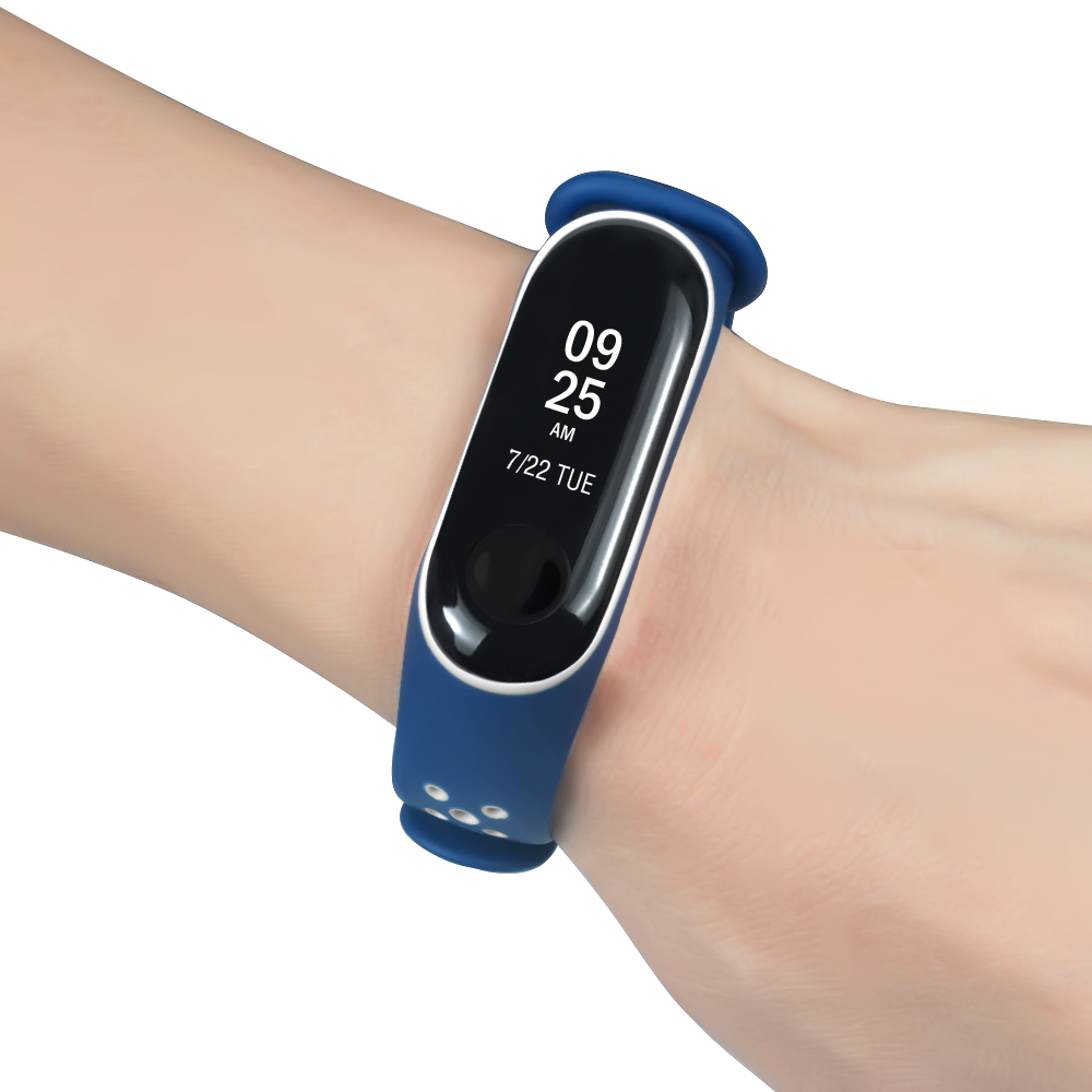 Bakeey-Double-Color-Silicone-Watch-Strap-for-Xiaomi-mi-band-5-Smart-Watch-Non-original-1700230-18
