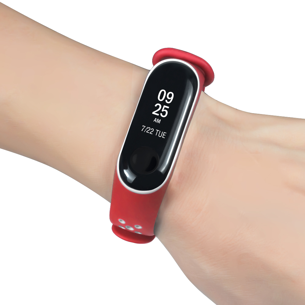 Bakeey-Double-Color-Silicone-Watch-Strap-for-Xiaomi-mi-band-5-Smart-Watch-Non-original-1700230-19