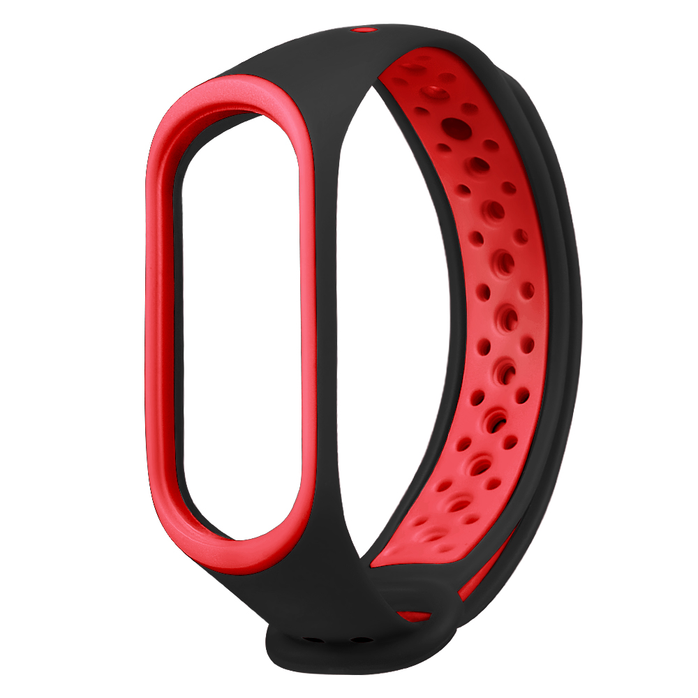 Bakeey-Double-Color-Silicone-Watch-Strap-for-Xiaomi-mi-band-5-Smart-Watch-Non-original-1700230-3