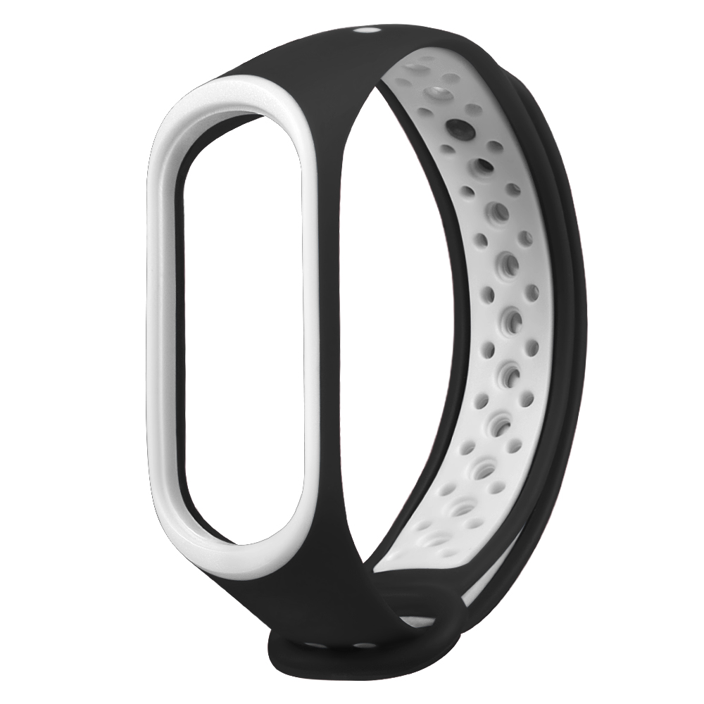 Bakeey-Double-Color-Silicone-Watch-Strap-for-Xiaomi-mi-band-5-Smart-Watch-Non-original-1700230-5