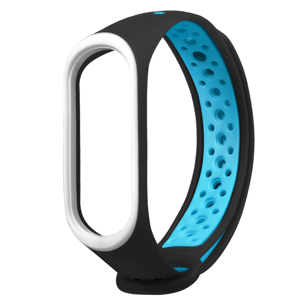 Bakeey-Double-Color-Silicone-Watch-Strap-for-Xiaomi-mi-band-5-Smart-Watch-Non-original-1700230-7
