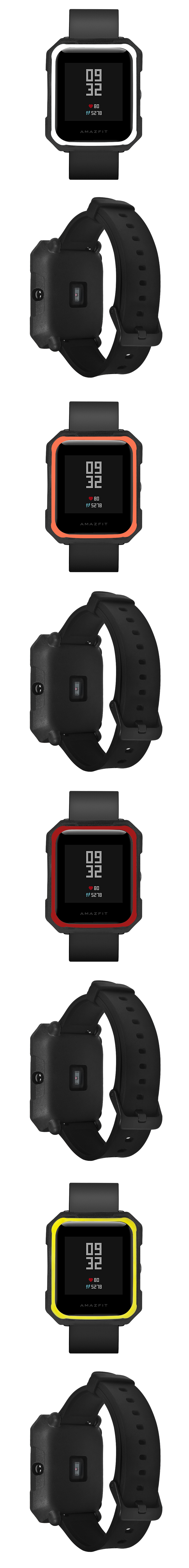Bakeey-Double-Color-Soft-TPU-Protector-Case-for-Xiaomi-Huami-Amazfit-Bip-Pace-Youth-Smart-Watch-1367328-1