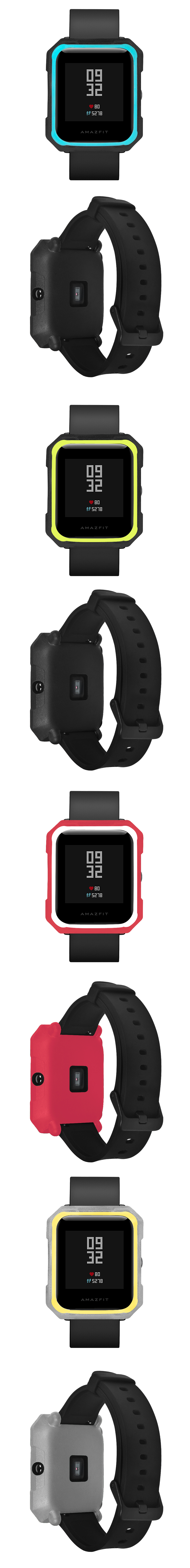 Bakeey-Double-Color-Soft-TPU-Protector-Case-for-Xiaomi-Huami-Amazfit-Bip-Pace-Youth-Smart-Watch-1367328-2