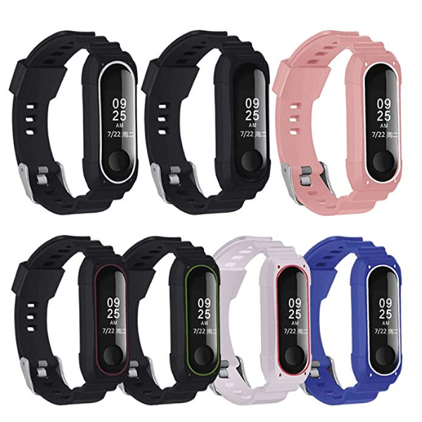 Bakeey-Double-Color-TPU-Soft-Watch-Band-Replacement-Watch-Strap-for-Xiaomi-mi-band-34-1459815-1
