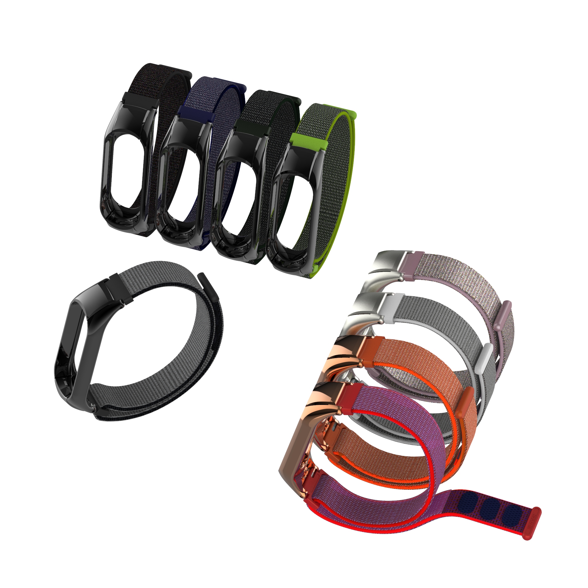 Bakeey-Double-Elastic-Buckle-Canvas-Replacement-Watch-Band-for-Xiaomi-Mi-Band3-Non-original-1361969-2
