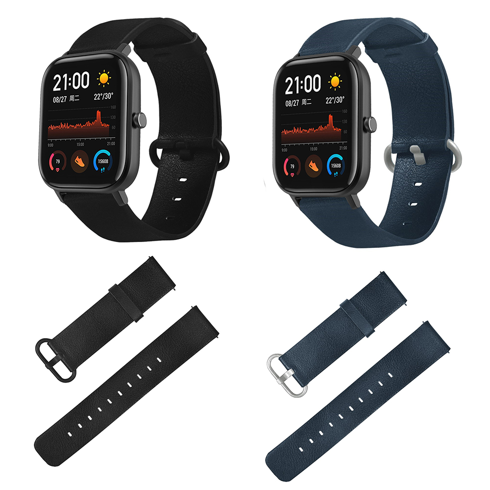 Bakeey-Double-sided-color-Leather-Watch-Band-for-Amazfit-GTS-Smart-Watch-1568881-1