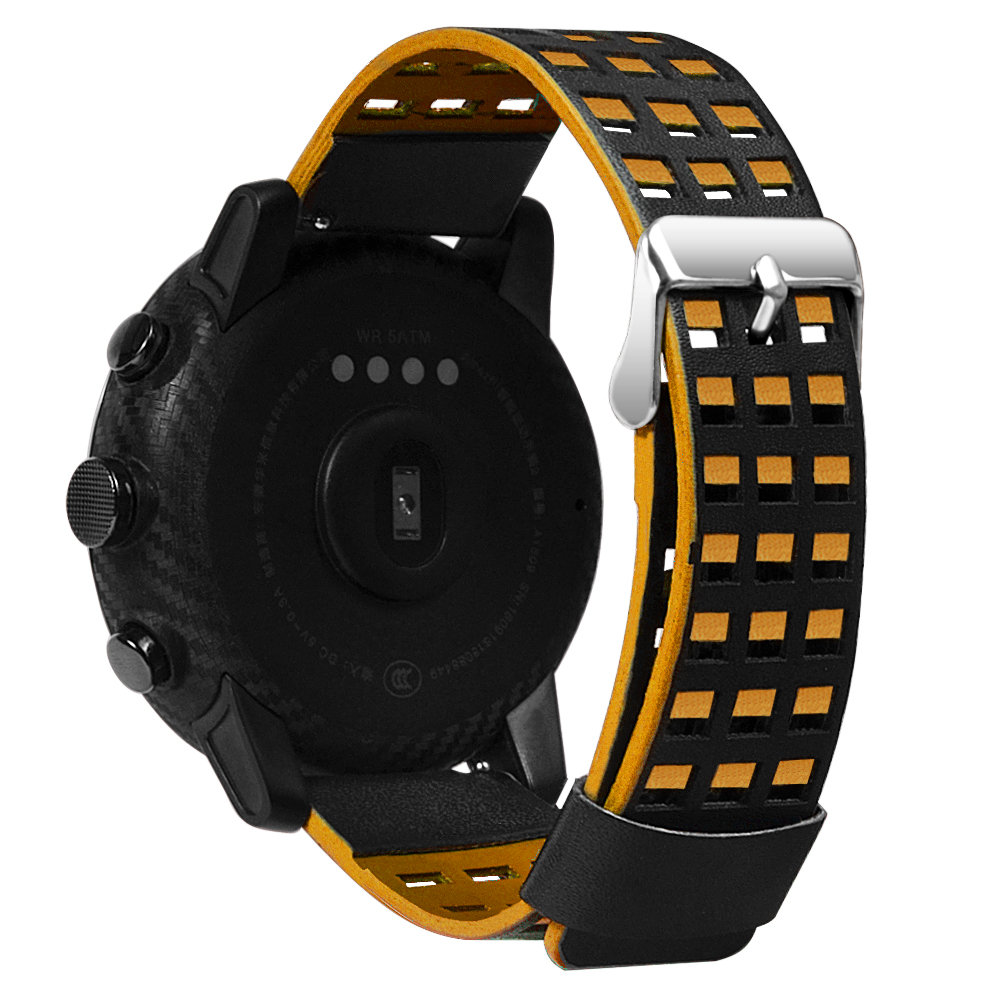 Bakeey-Dual-Color-Genuine-Leather-Watch-Band-for-Xiaomi-Amazfit-Huami-Strato-Sports-Smart-Watch-2-No-1372430-4