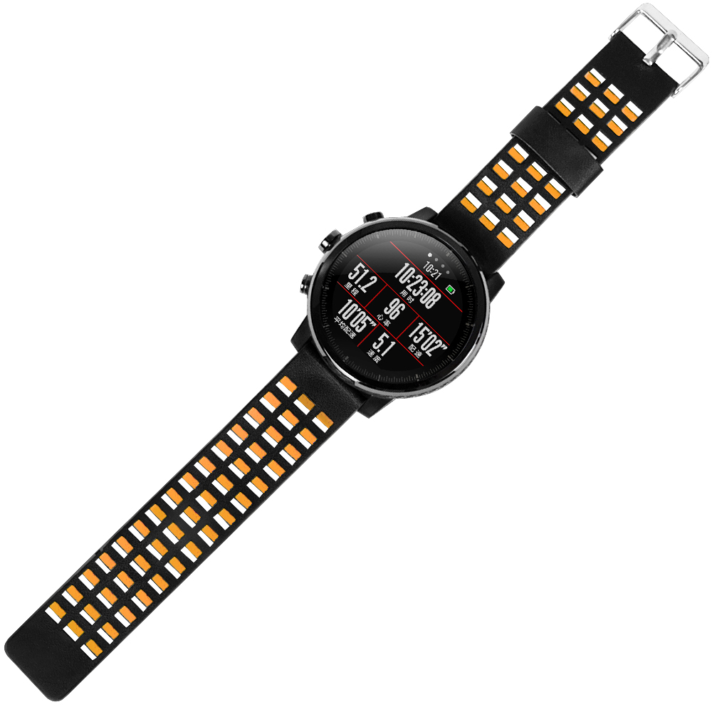 Bakeey-Dual-Color-Genuine-Leather-Watch-Band-for-Xiaomi-Amazfit-Huami-Strato-Sports-Smart-Watch-2-No-1372430-5