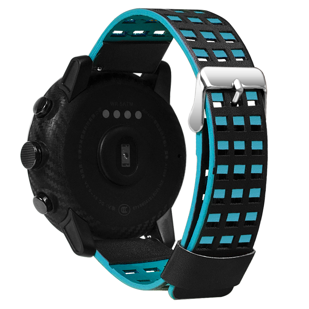 Bakeey-Dual-Color-Genuine-Leather-Watch-Band-for-Xiaomi-Amazfit-Huami-Strato-Sports-Smart-Watch-2-No-1372430-7