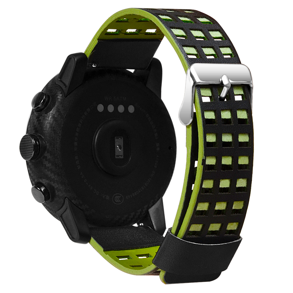 Bakeey-Dual-Color-Genuine-Leather-Watch-Band-for-Xiaomi-Amazfit-Huami-Strato-Sports-Smart-Watch-2-No-1372430-10