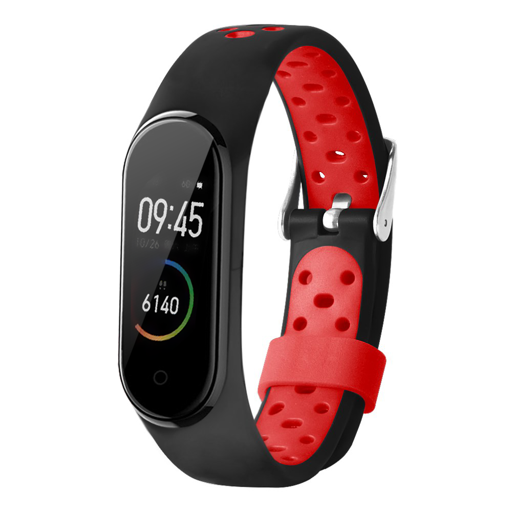 Bakeey-Dual-Color-Metal-Buckle-Replacement-Silicone-Watch-Band-for-Xiaomi-Band-43-Smart-Watch--Non-o-1514995-6