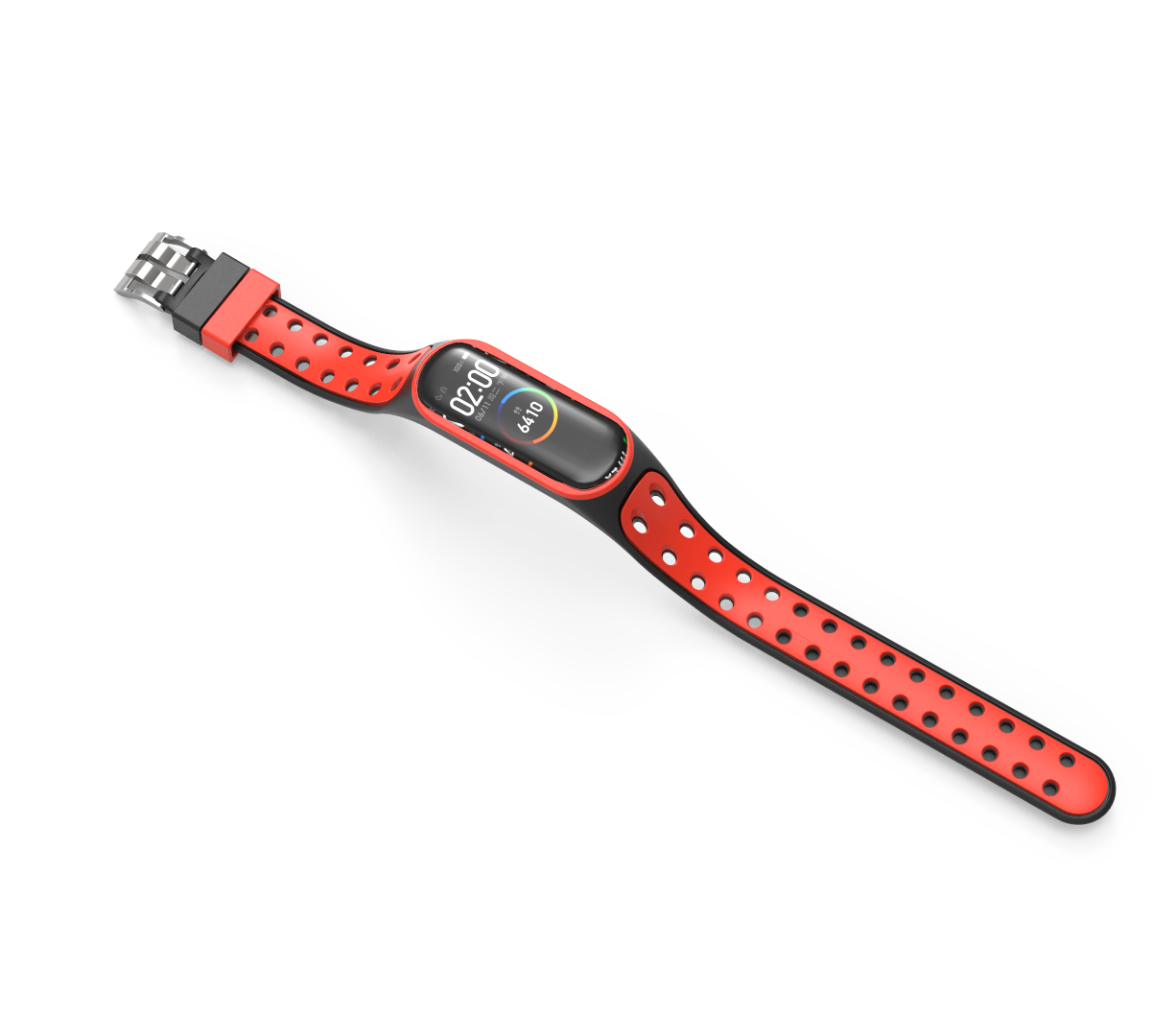 Bakeey-Dual-Color-Silicone-Watch-Band-Watch-Strap-Replacement-for-Xiaomi-Miband-5-Non-original-1712528-14