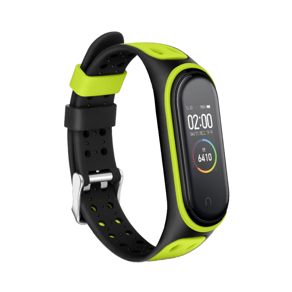 Bakeey-Dual-Color-Silicone-Watch-Band-Watch-Strap-Replacement-for-Xiaomi-Miband-5-Non-original-1712528-9
