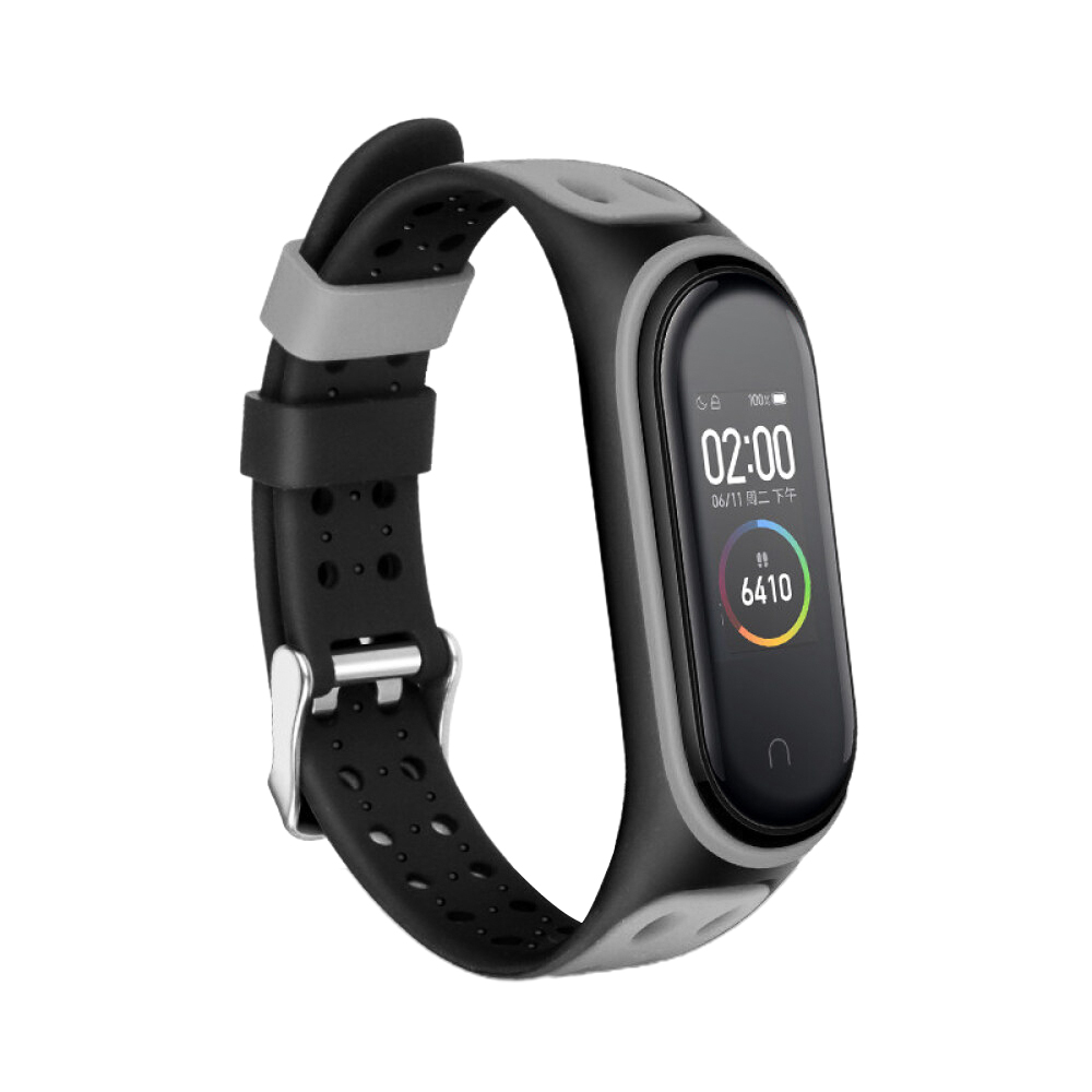 Bakeey-Dual-Color-Silicone-Watch-Band-Watch-Strap-Replacement-for-Xiaomi-Miband-5-Non-original-1712528-10
