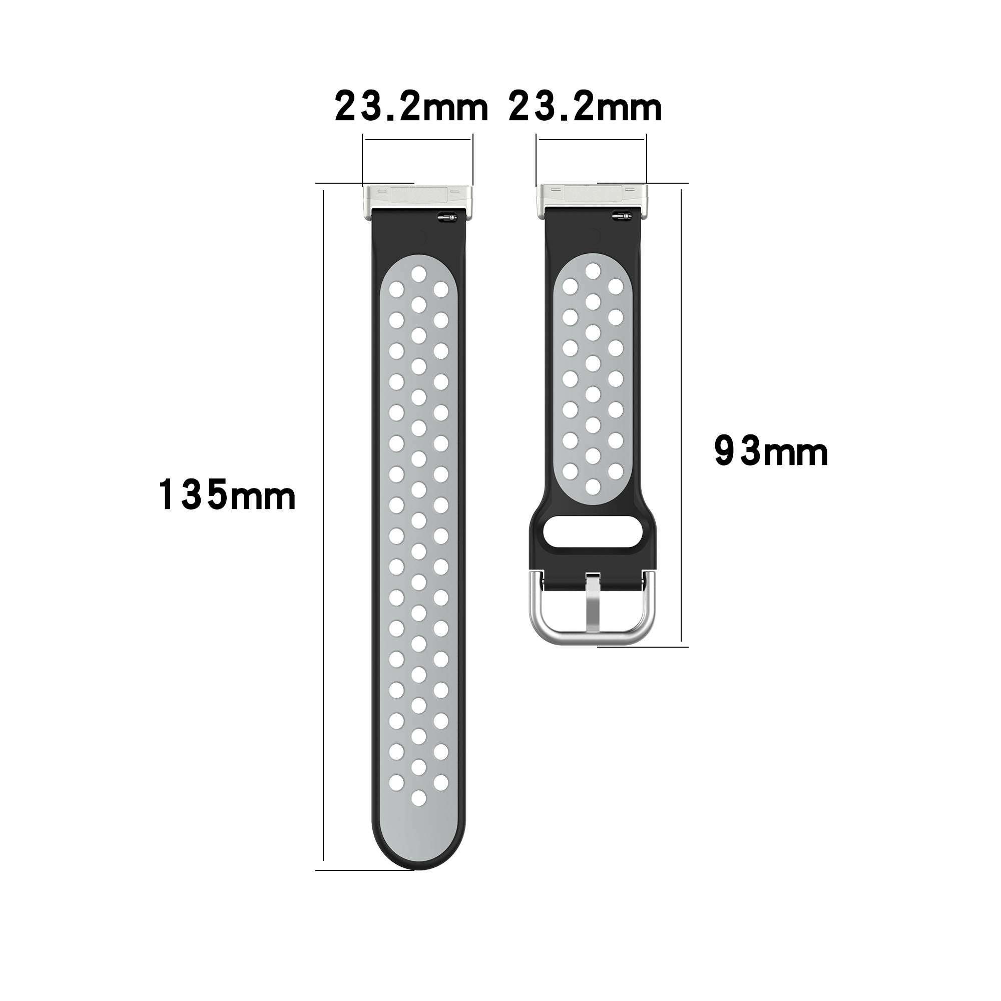 Bakeey-Dual-Color-Silicone-Watch-Band-for-Fitbit-Versa-3-Sense-Smart-Watch-1762438-2