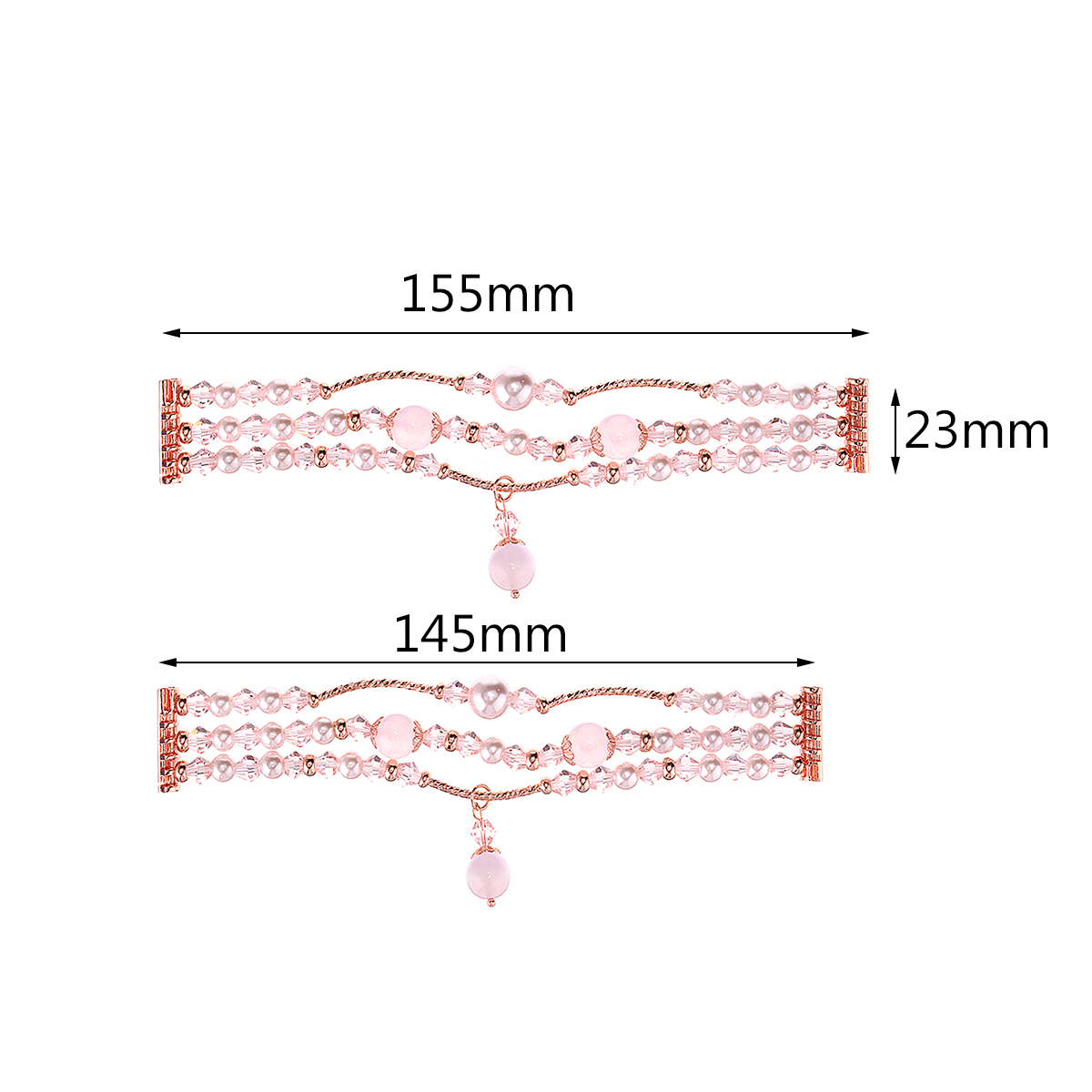 Bakeey-Fashion-Large-and-Small-Size-Sports-Beaded-Smart-Bracelet-Watch-Band-For-Fitbit-Versa-1342776-4