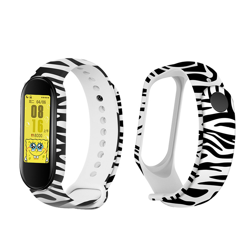 Bakeey-Fashion-Pattern-Watch-Band-Watch-Strap-Replacement-for-Xiaomi-Miband-5-Mi-Band-5-Non-original-1703485-1