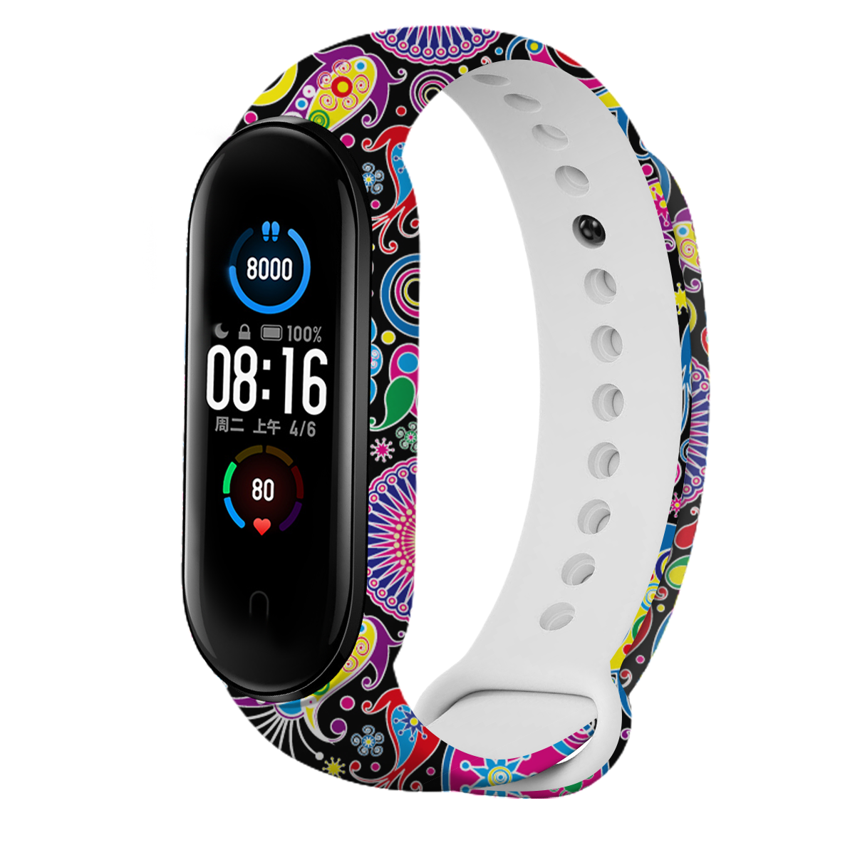 Bakeey-Fashion-Pattern-Watch-Band-Watch-Strap-Replacement-for-Xiaomi-Miband-5-Mi-Band-5-Non-original-1703485-7