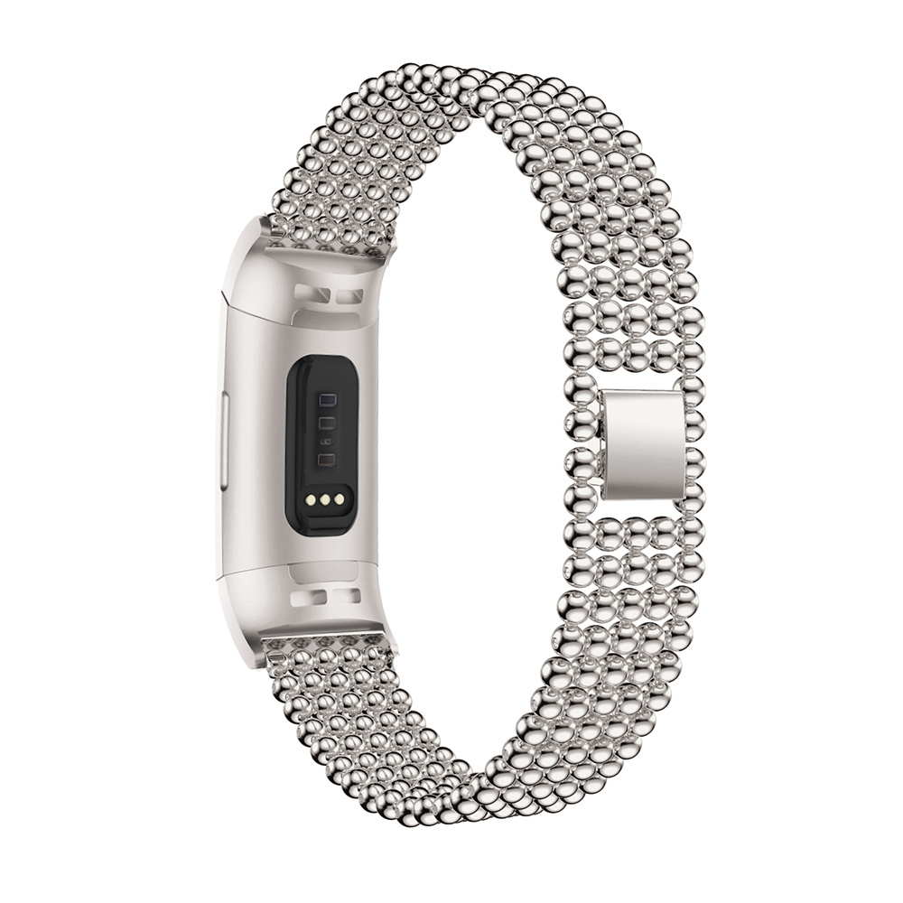 Bakeey-Five-Beads-Round-Solid-Stainless-Steel-Watch-Band-for-Fitbit-charge-3-Smart-Watch-1523222-9