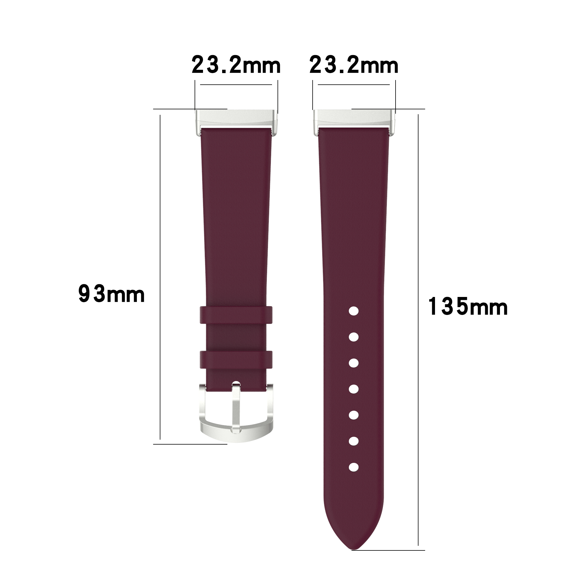 Bakeey-Genuine-Leather-Pure-Color-Watch-Band-Replacement-Watch-Strap-for-Fitbit-Versa-3-Sense-Watch-1762498-2