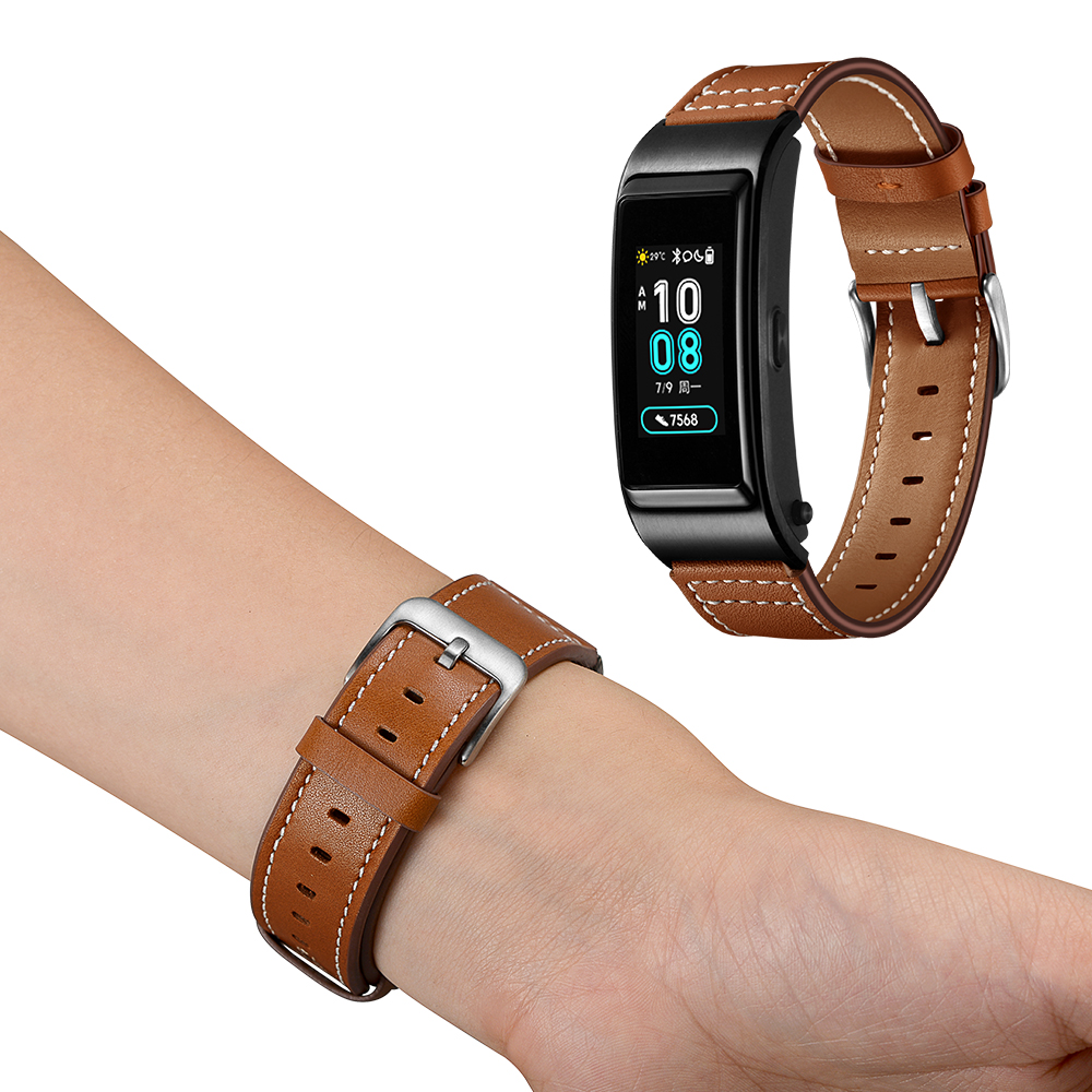Bakeey-Genuine-Leather-Watch-Strap-Smart-Watch-Band-for-Huawei-B5-Smart-Watch-1443575-9