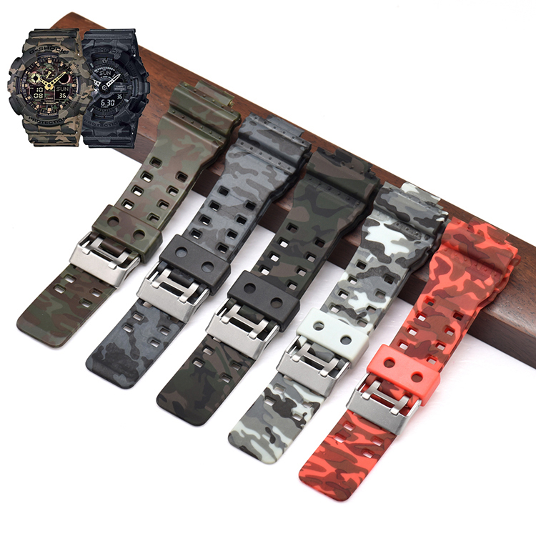Bakeey-H-Type-Camouflage-Watch-Band-for-Casio-GA-110100120GD-120110-1727288-1