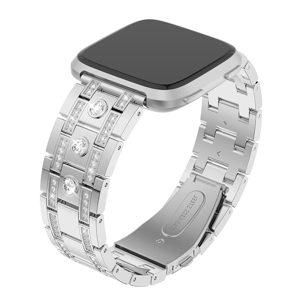 Bakeey-H-type-Diamond-Stainless-Steel-Watch-Band-for-Fitbit-versa-Smart-Watch-1523098-8