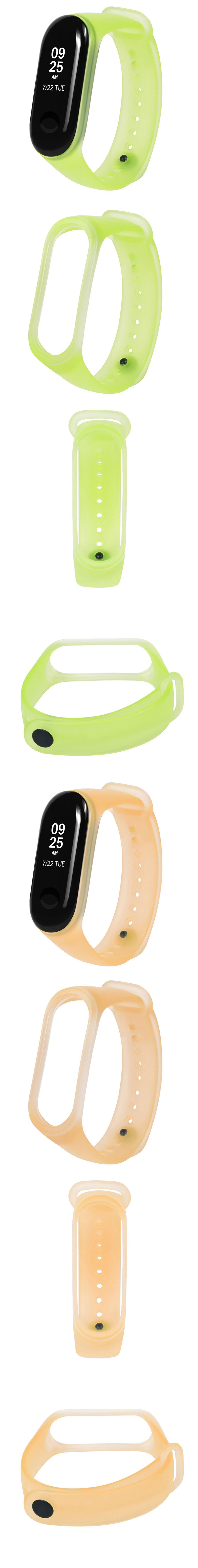 Bakeey-Jelly-Translucent-Colorful-TPE-Watch-Band-Strap-Replacement-for-Xiaomi-Miband-3-Non-original-1331618-1
