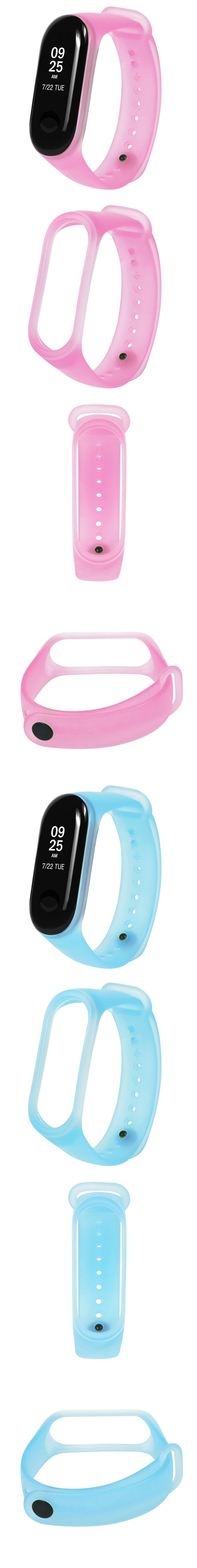 Bakeey-Jelly-Translucent-Colorful-TPE-Watch-Band-Strap-Replacement-for-Xiaomi-Miband-3-Non-original-1331618-2