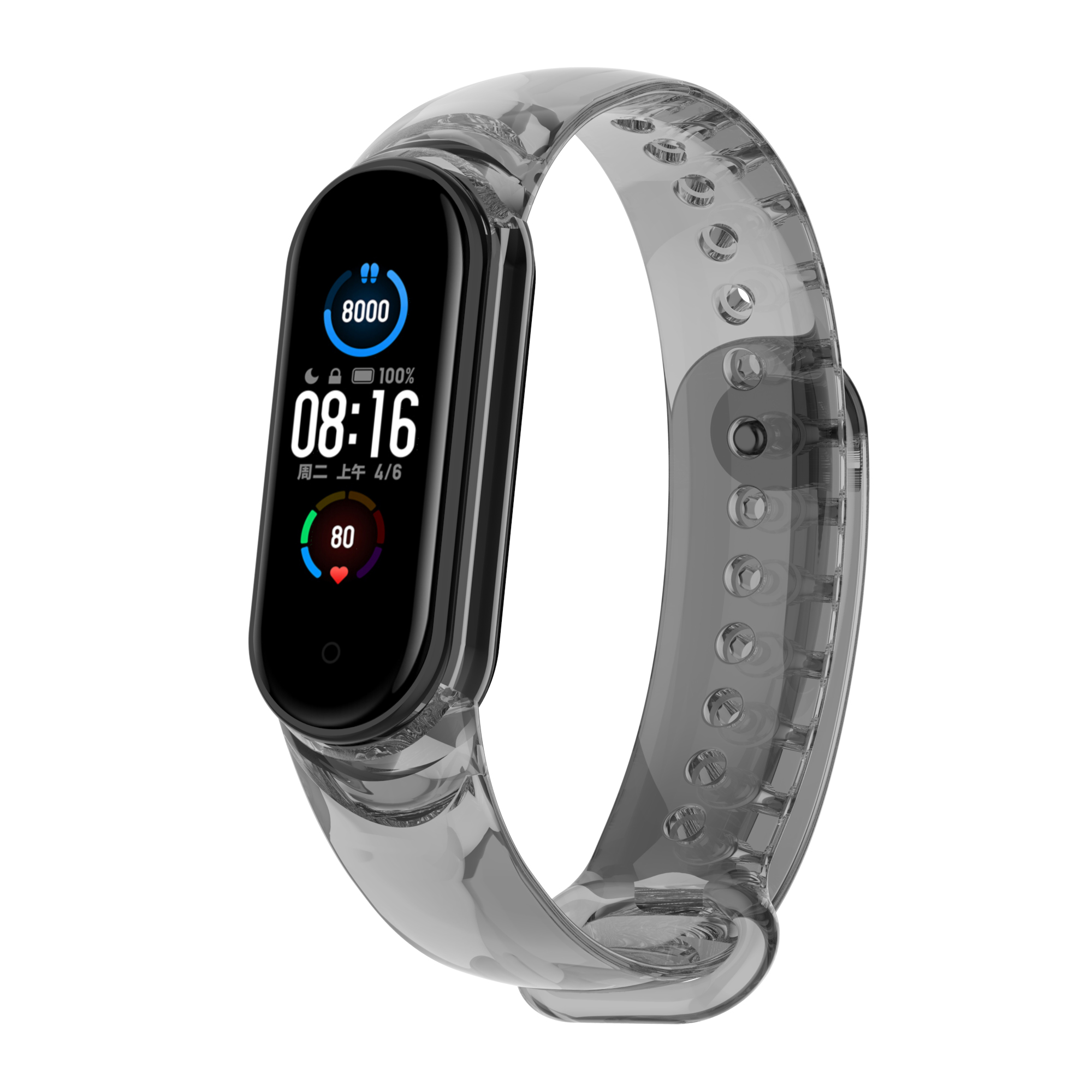 Bakeey-Light-Discoloration-Adjustable-Length-Silicone-Watch-Strap-Replacement-for-Xiaomi-Watch-6--Xi-1889421-2