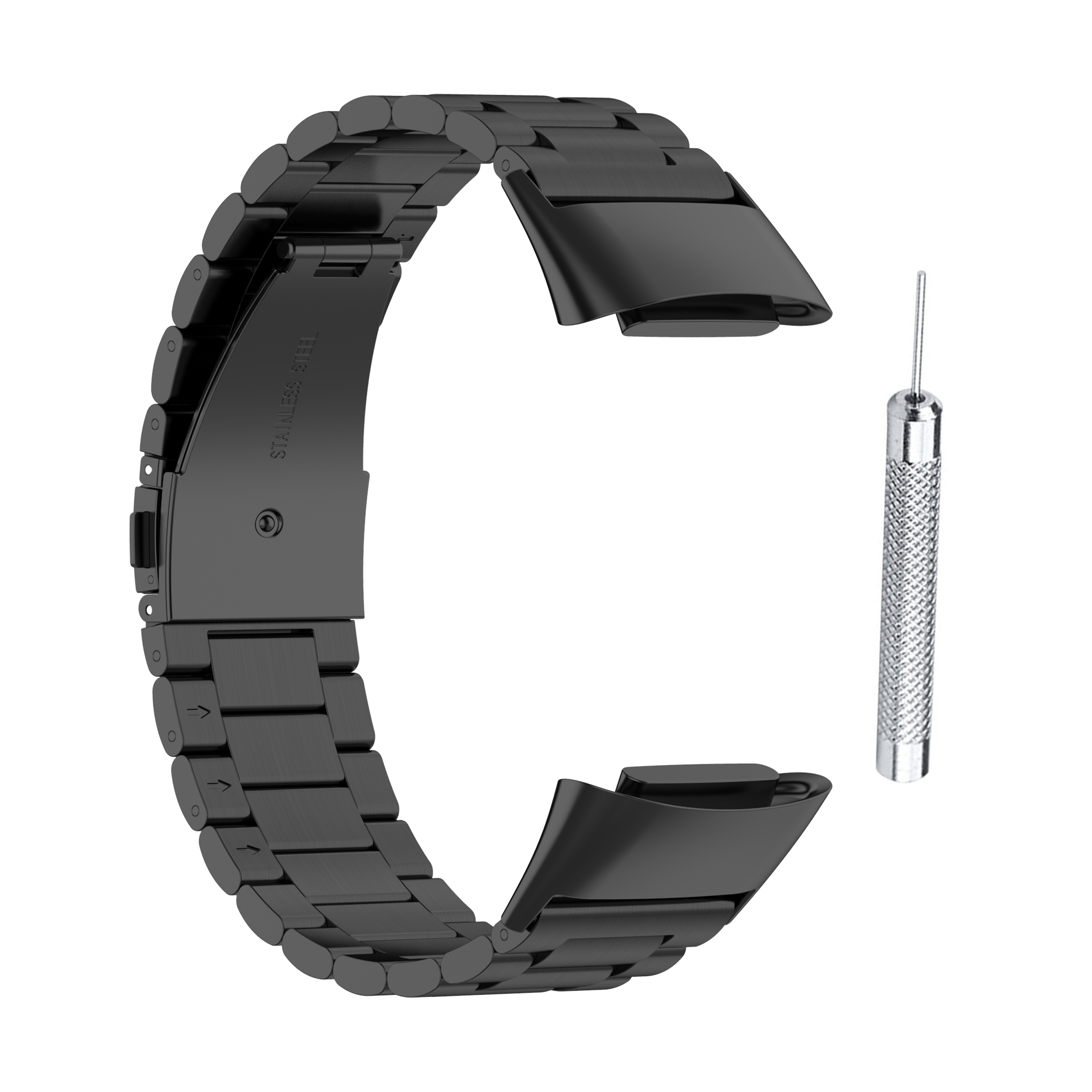 Bakeey-Luxury-Business-Stainless-Steel-Watch-Band-Strap-Replacement-for-Fitbit-Charge-5-1905463-6