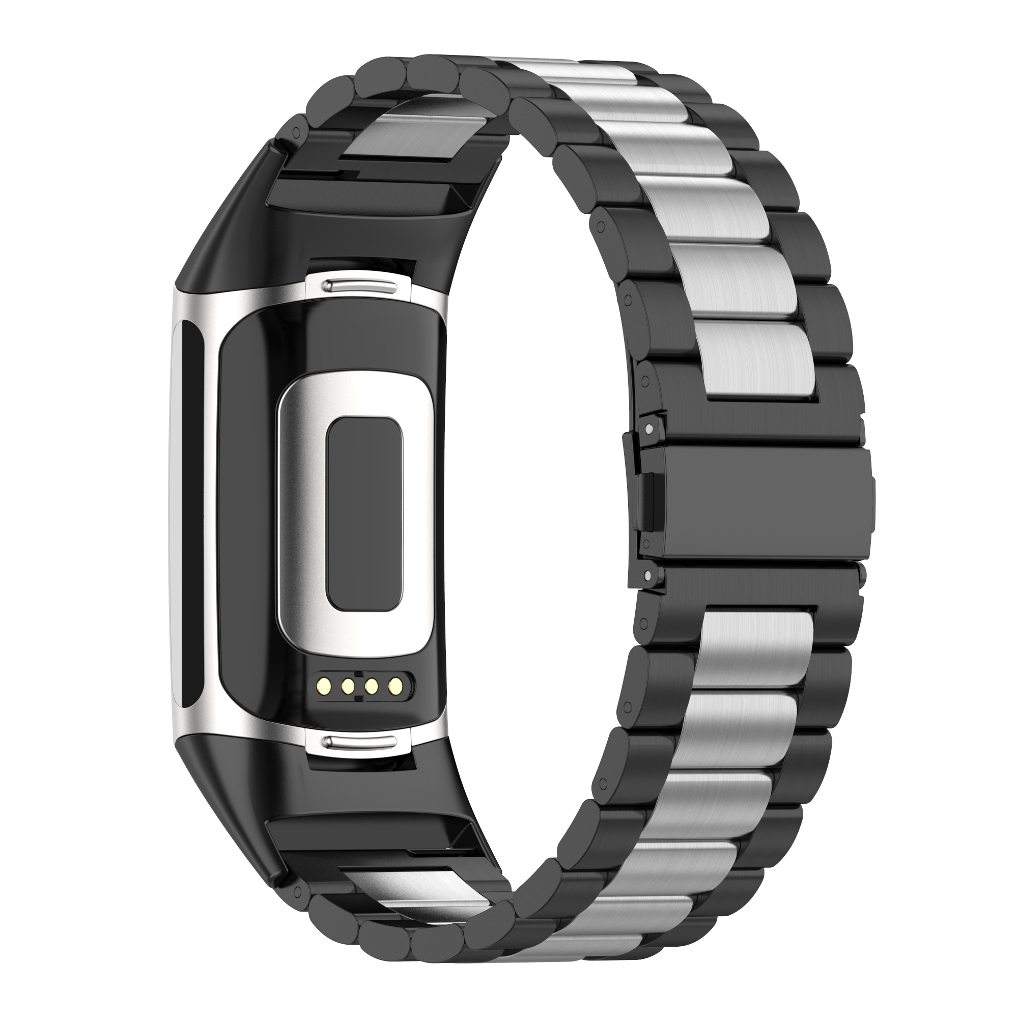 Bakeey-Luxury-Business-Stainless-Steel-Watch-Band-Strap-Replacement-for-Fitbit-Charge-5-1905463-10