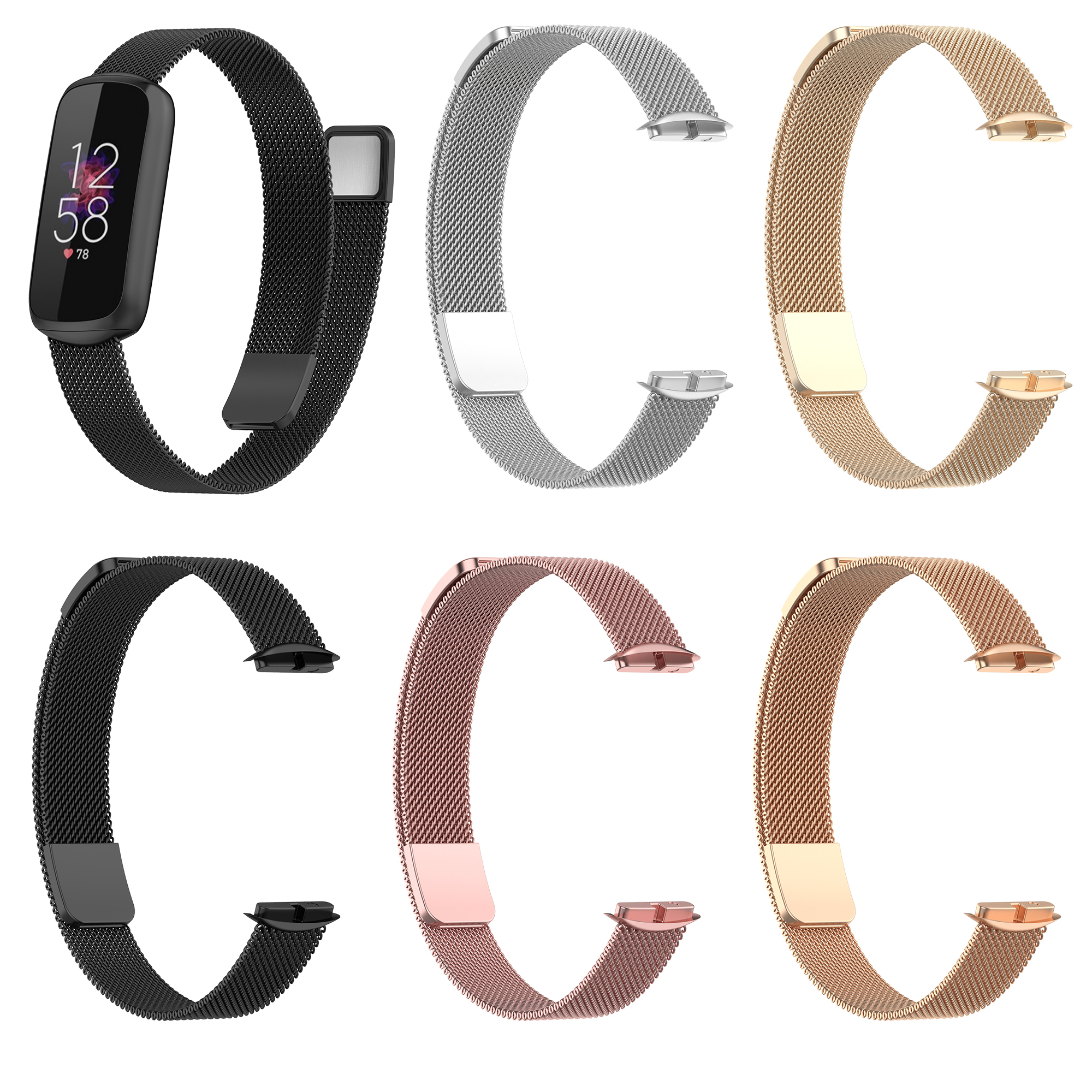 Bakeey-Magnetic-Metal-Watch-Band-Strap-Replacement-for-Fitbit-Luxe-1887819-1