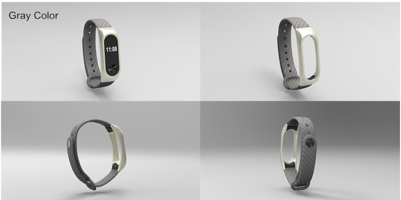 Bakeey-Metal-Carbon-Fiber-Replacement-Wrist-Strap-Wristband-Bracelet-for-Xiaomi-Miband-2-1327390-11