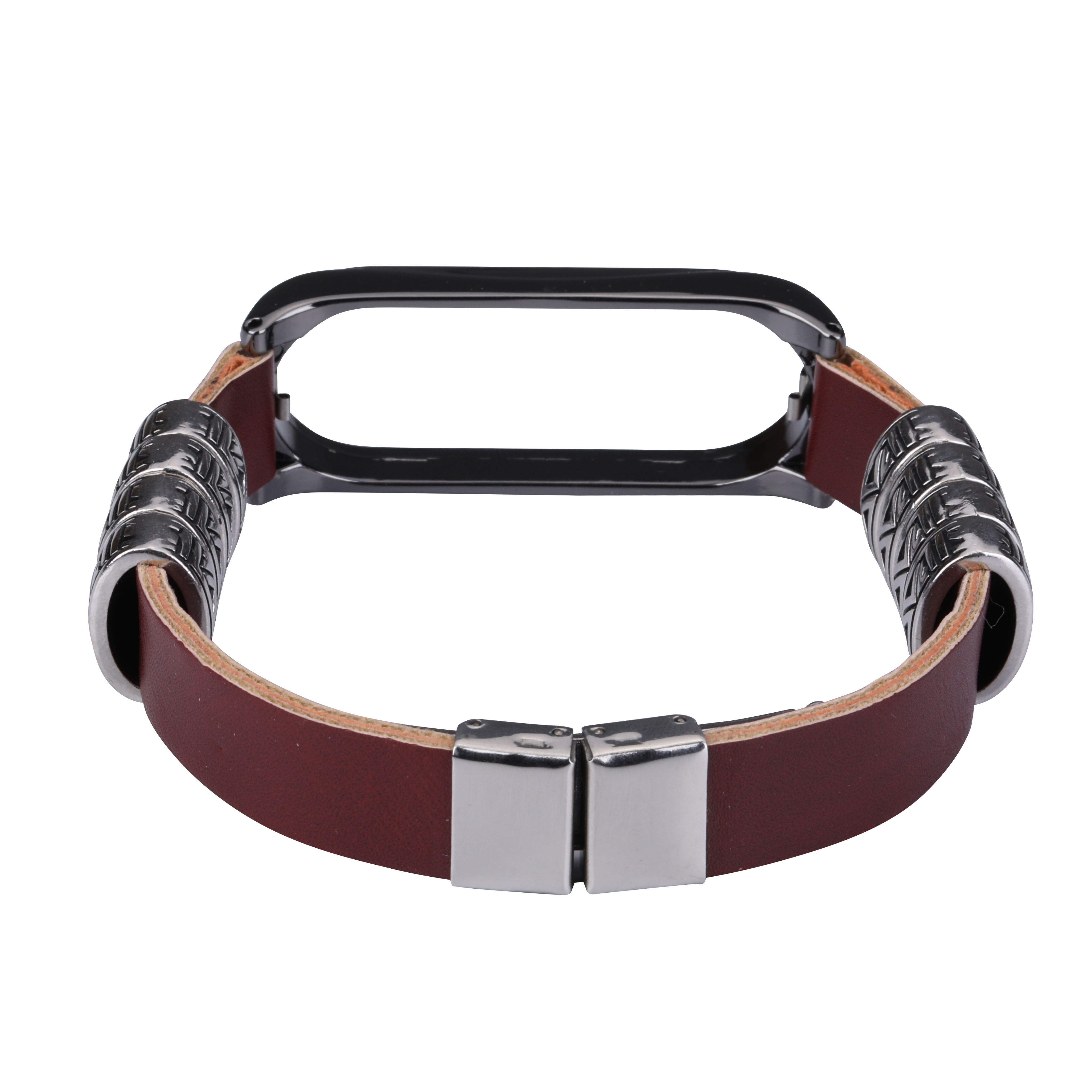 Bakeey-Metal-Shell-Retro-Four-Rings-Embossed-Butterfly-Buckle-Replacement-Strap-Smart-Watch-Band-For-1716714-12
