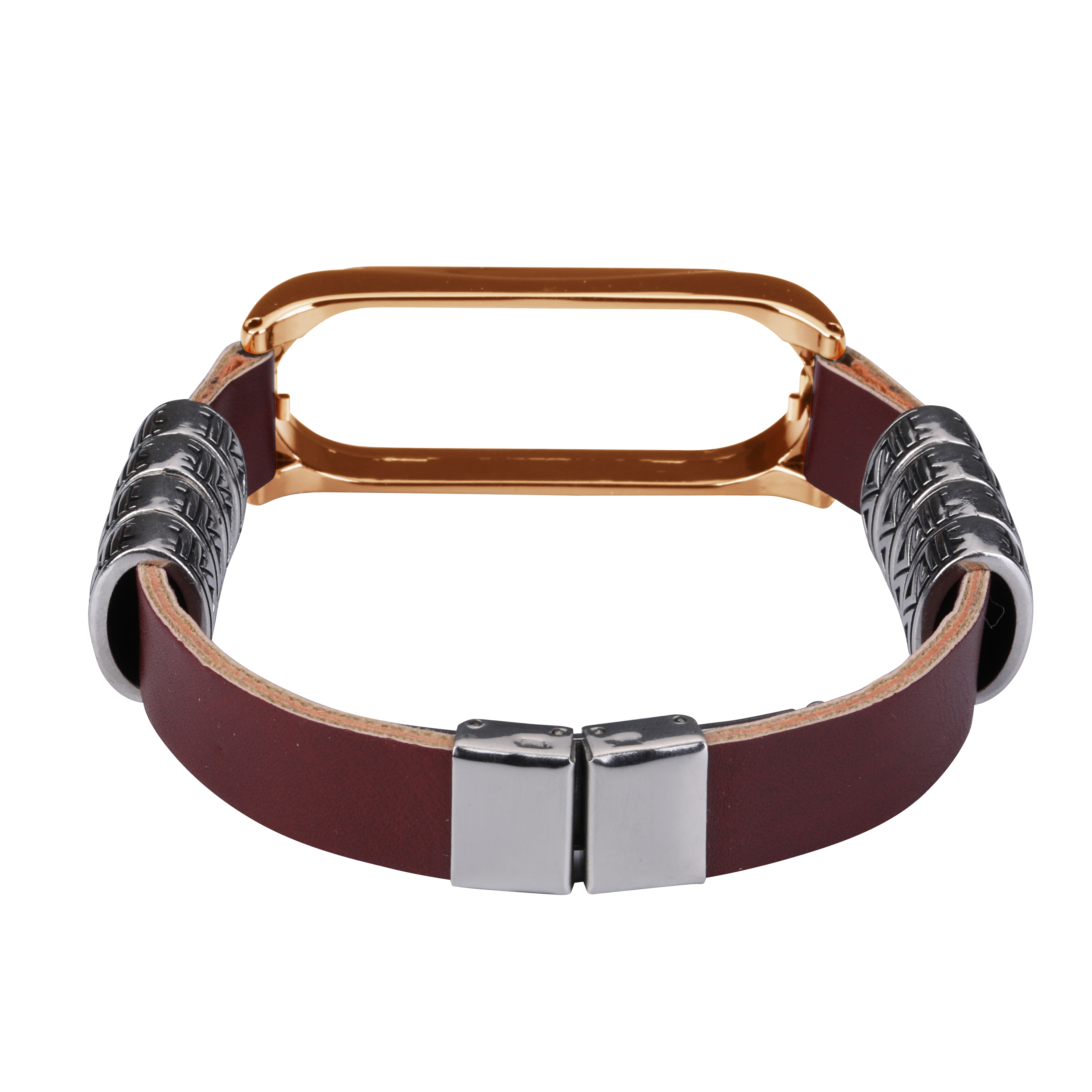 Bakeey-Metal-Shell-Retro-Four-Rings-Embossed-Butterfly-Buckle-Replacement-Strap-Smart-Watch-Band-For-1716714-13