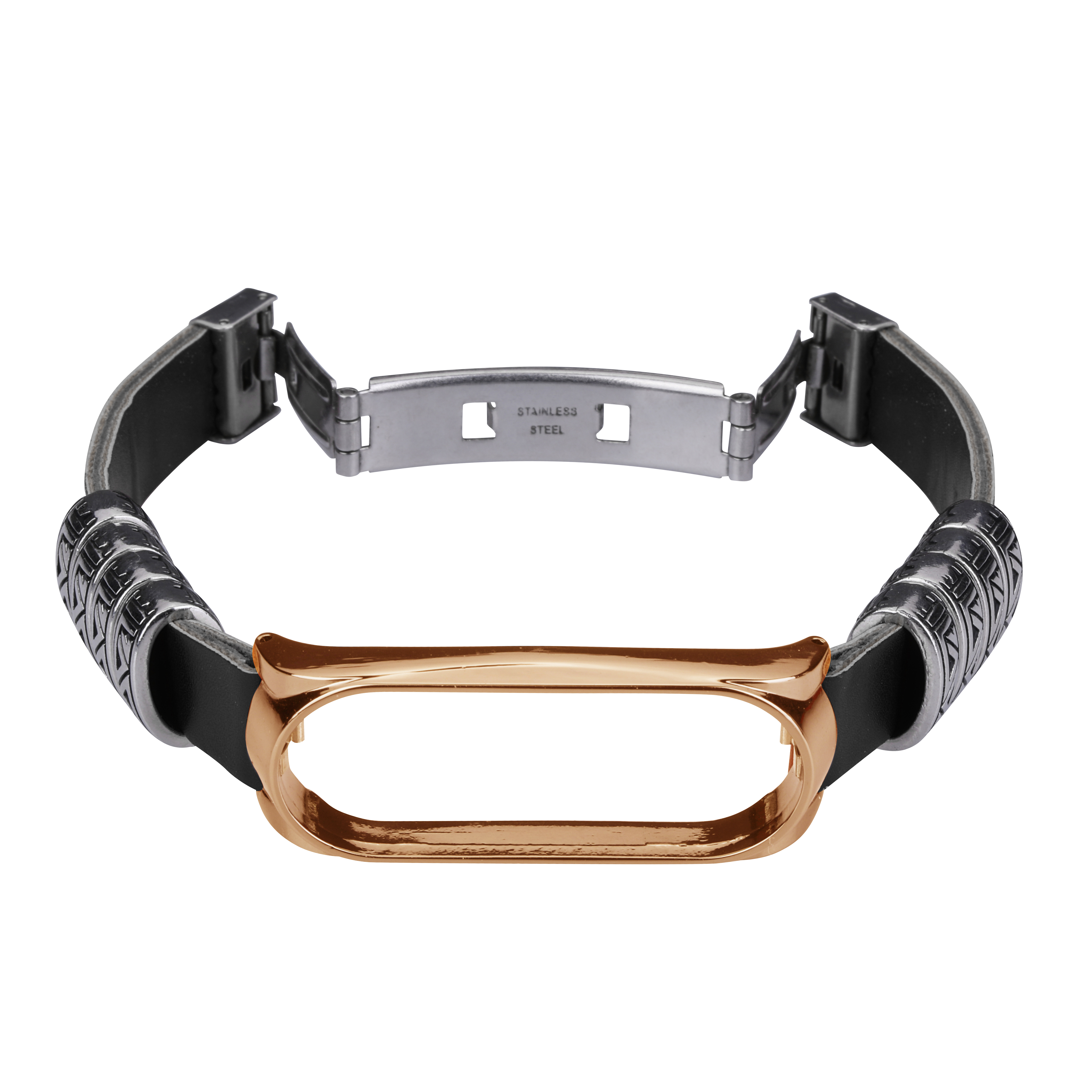 Bakeey-Metal-Shell-Retro-Four-Rings-Embossed-Butterfly-Buckle-Replacement-Strap-Smart-Watch-Band-For-1716714-10